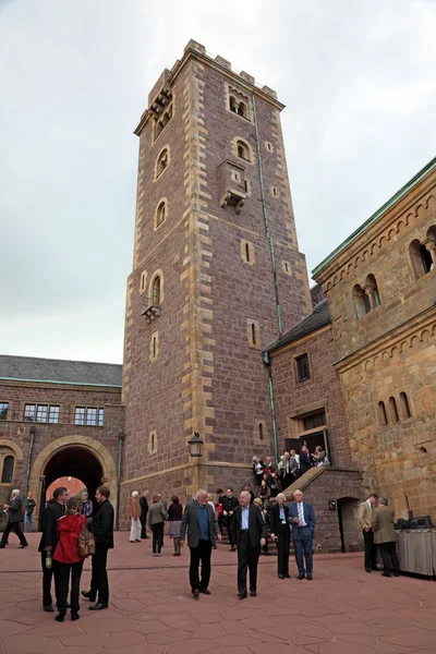 Torre en el Castillo de Wartburg en Turingia, Alemania — Foto de Stock