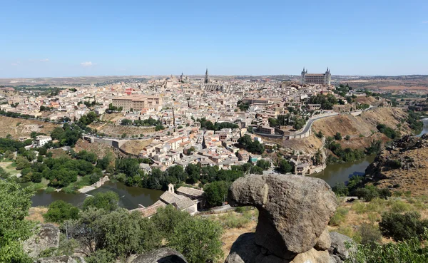 Widok na Stare Miasto toledo, castilla-la mancha, Hiszpania — Zdjęcie stockowe