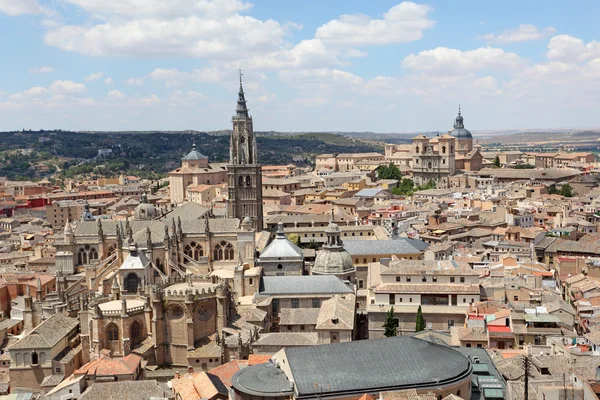 Vista sobre a cidade velha de Toledo, Castilla-La Mancha, Espanha — Fotografia de Stock