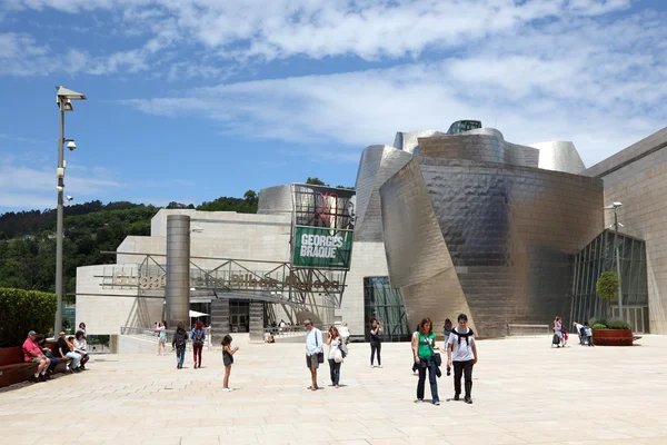 Guggenheim Muzeum Sztuki Współczesnej w bilbao, Hiszpania — Zdjęcie stockowe