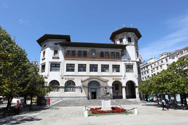 旧邮政局大楼桑坦德、 坎塔布里亚、 西班牙 — 图库照片