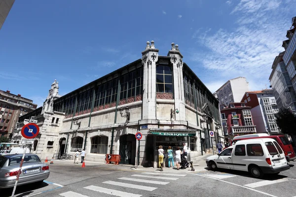 Mercado antigo na cidade de Santander, Cantábria, Espanha — Fotografia de Stock