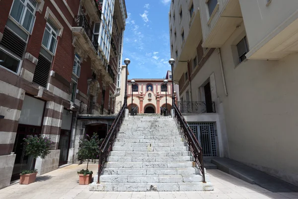 Rua em Portugalete, província da Biscaia, Bilbau, Espanha — Fotografia de Stock