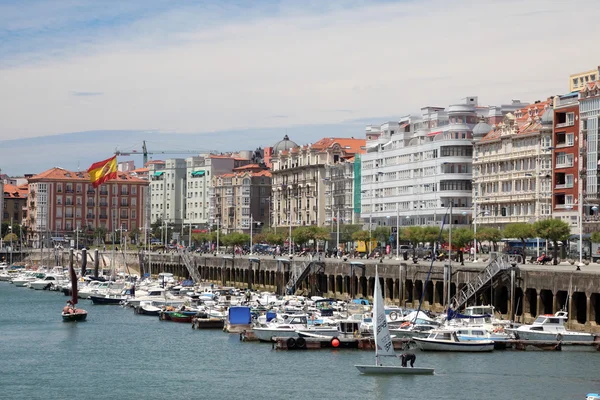 Μαρίνα στην πόλη του santander, cantabria, Ισπανία — Φωτογραφία Αρχείου