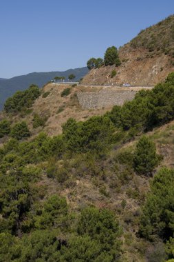 yol boyunca betic cordillera, İspanya.