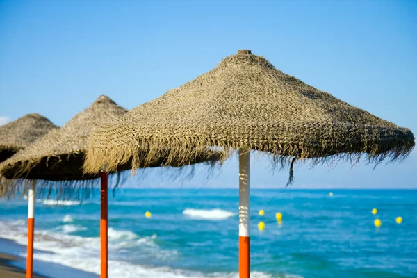 Beach umbrellas — Stock Photo, Image