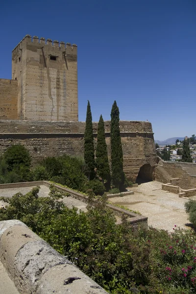 Αρχιτεκτονική στην Αλάμπρα, Γρανάδα, Ισπανία. — Φωτογραφία Αρχείου