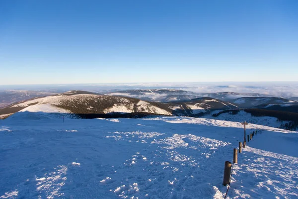 Karkonosze Krkonose Sniezka Snezka Winter — Stock Photo, Image