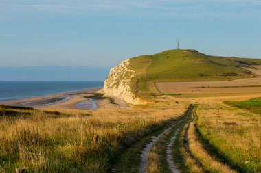 Cliffs on a beach in Cap Blanc Nez, Nord Pais De Calais, France