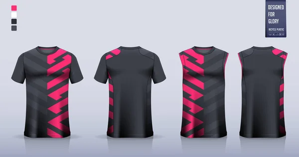 Shirt Mockup Design Modelo Camisa Esporte Para Camisola Futebol Kit —  Vetores de Stock