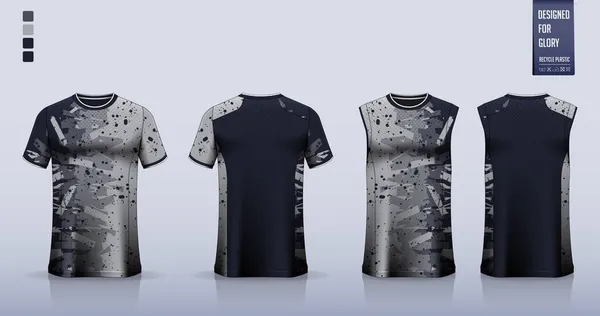 Shirt Mockup Design Modelo Camisa Esporte Para Camisola Futebol Kit —  Vetores de Stock
