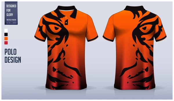 Camisa Polo Design Modelo Mockup Para Camisa Futebol Kit Futebol — Vetor de Stock