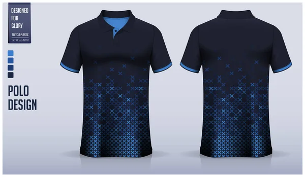 Polo Shirt Attrappen Design Für Fußballtrikots Fußballsets Golf Tennis Sportbekleidung — Stockvektor