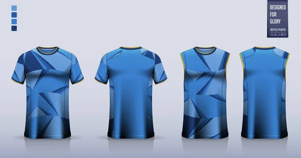 Shirt Mockup Design Modelo Camisa Esporte Para Camisola Futebol Kit —  Vetores de Stock