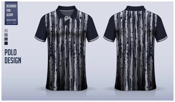 Polo Shirt Attrappen Design Für Fußballtrikots Fußballsets Golf Tennis Sportbekleidung — Stockvektor