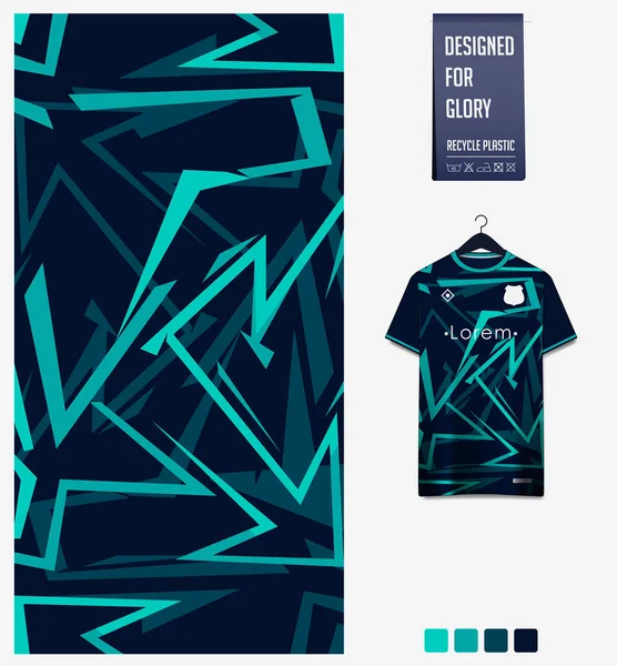 유니폼 디자인 유니폼 자전거 스포츠 티셔츠 템플릿에 배경의 추상적 패턴이요 — 스톡 벡터