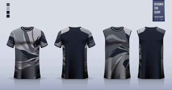 Tişört Modeli Futbol Forması Için Spor Gömlek Şablonu Tasarımı Futbol — Stok Vektör