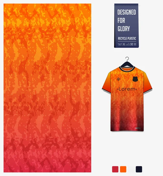 Modèle Maillot Football Design Modèle Serpent Sur Fond Orange Pour — Image vectorielle