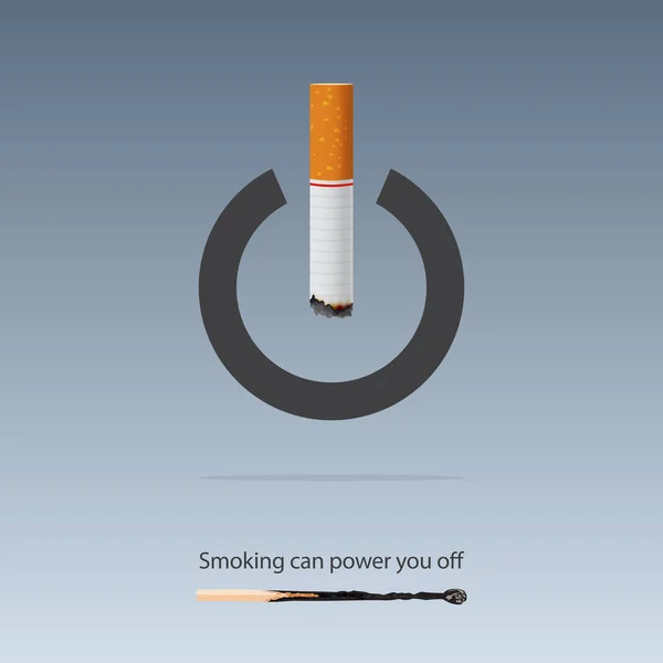 May 31St World Tobacco Day Banner Design Smoking Can Power — Vector de stock