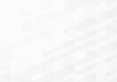Beyaz ve gri renkte soyut arkaplan. Afiş için geometrik desenli beyaz arkaplan deseni, kitap kapağı tasarımı, poster, broşür, web sitesi arkaplanı. Vektör İllüstrasyonu.