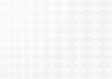 Abstract background in white and grey gradient color. White background texture with diamond pattern for banner, book cover design, poster, flyer, website backgrounds. Vector Illustration.