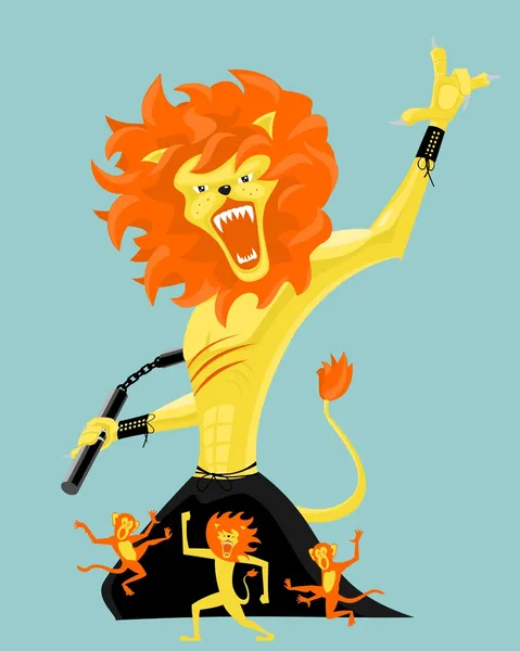 Evil will be punished Stock Vector