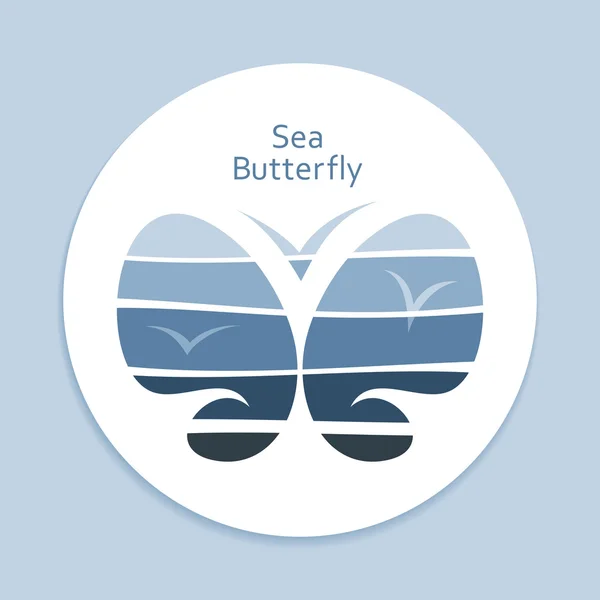 Moře motýl — Stockový vektor