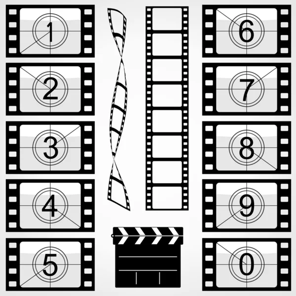 Elements of cinema — Stock Vector