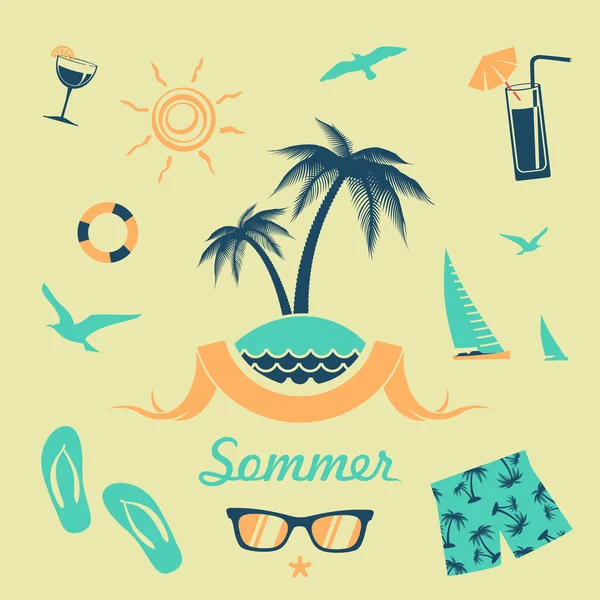 Symbole de vacances — Image vectorielle