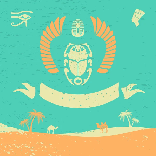 Set symbolen Egypte — Stockvector