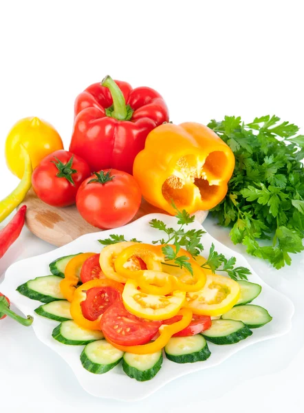 Healthy food vegetable salad — Stock Photo, Image