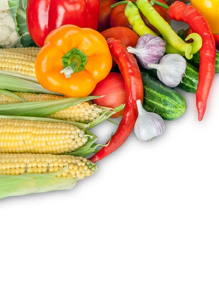 Healthy Organic Raw Vegetables. Food ingredient. Art Design Background — Stock Photo, Image