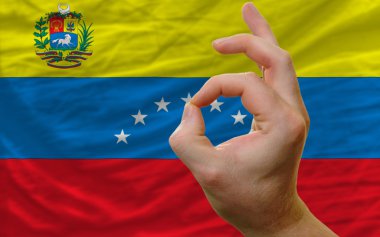 jest venezuela ulusal bayrak önünde ok