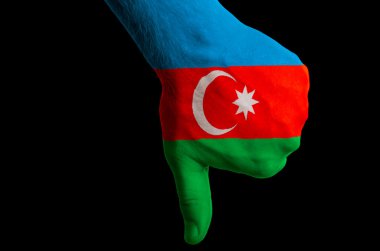Azerbaycan ulusal bayrak başparmak aşağı hareketi başarısızlık için yapılan zekâ