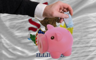 domuz zengin Euro finansman banka ILLI Amerikan Devleti'nin bayrağı