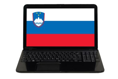 dizüstü bilgisayarınızla Slovenya bayrağı