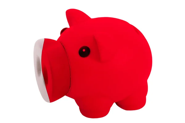 Rika piggy bank i färger nationella flagga bahrain för savin — Stockfoto