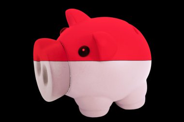 savin için Endonezya ulusal bayrak renkleri zengin Piggy banka