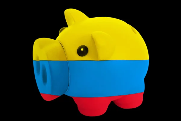 Κουμπαράς πλούσια σε χρώματα εθνική σημαία της Κολούμπια για εξοικονόμηση — Φωτογραφία Αρχείου