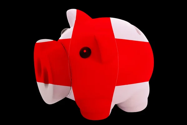 Piggy rijke bank in kleuren nationale vlag van ecuador voor opslaan — Stockfoto