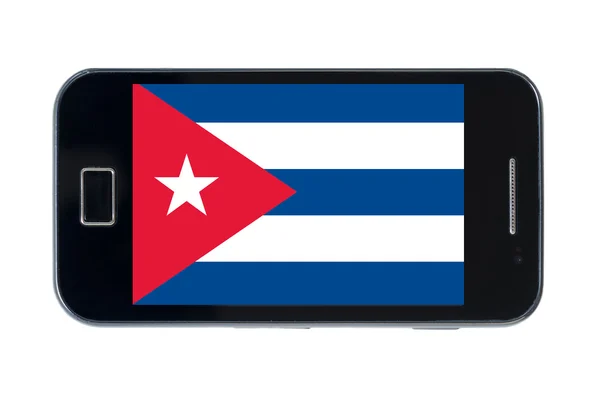 Smartphone drapeau national de cuba — Photo