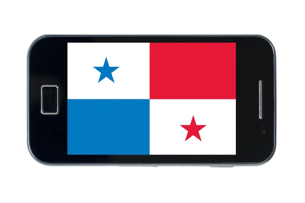 Bandeira nacional do smartphone do Panamá — Fotografia de Stock