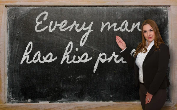 her erkeğin gösterilen öğretmen tahtaya bir bedeli vardır