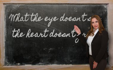 öğretmen ne kadar göz değil t görmek, kalp doesn t grie