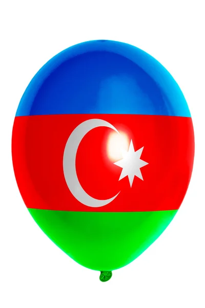Воздушный шар, окрашенный в национальный флаг Азербайжана — стоковое фото