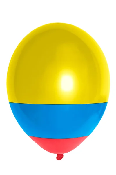 在哥伦比亚的国旗色的气球 — 图库照片
