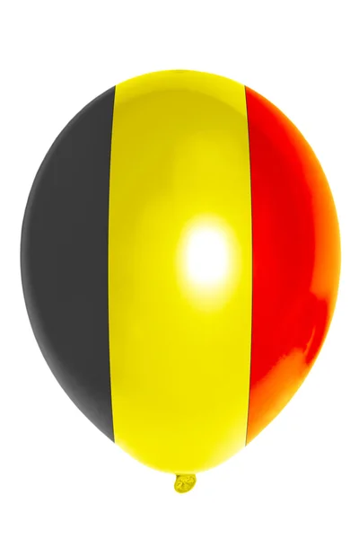 Balão colorido na bandeira nacional da Bélgica — Fotografia de Stock