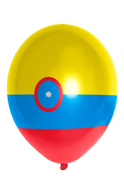 Ballon coloré dans le drapeau national de la colombie — Photo