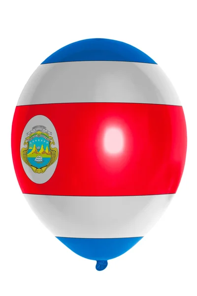 Ilmapallo värjätty kansallisen lipun costarica — kuvapankkivalokuva