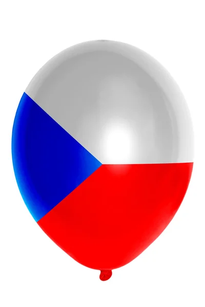 Çek ulusal bayrak içinde renkli balon — Stok fotoğraf